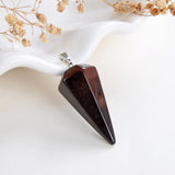 Gemstone Angular Cone Pendants Or Pendulums, Medium Size, PND4124XX