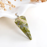 Gemstone Angular Cone Pendants Or Pendulums, Medium Size, PND4124XX