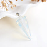 Gemstone Angular Cone Pendants Or Pendulums, Medium Size, PND4124XX