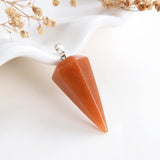 Gemstone Angular Cone Pendants Or Pendulums, Medium Size, PND4124XX