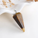 Gemstone Angular Cone Pendants Or Pendulums, Medium Size, PND4124XX
