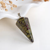 Gemstone Angular Cone Pendants Or Pendulums, Medium Size, PND4124XX