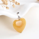 Gemstone Heart Pendants, Small Size, PND4125XX