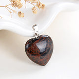 Gemstone Heart Pendants, Small Size, PND4125XX