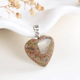 Gemstone Heart Pendants, Small Size, PND4125XX