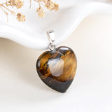 Gemstone Heart Pendants, Small Size, PND4125XX