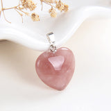 Gemstone Heart Pendants, Small Size, PND4125XX