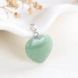 Gemstone Heart Pendants, Small Size, PND4125XX
