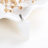 Gemstone Thick&Short Angular Cone Pendants Or Pendulums, Small Size, PND4128XX