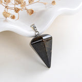 Gemstone Thick&Short Angular Cone Pendants Or Pendulums, Small Size, PND4128XX