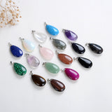 Gemstone Teardrop Pendants, PND4129XX
