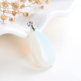 Gemstone Teardrop Pendants, PND4129XX