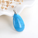 Gemstone Teardrop Pendants, PND4129XX