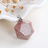 Gemstone Faceted Star-Of-David Hexagon Shape Pendants, PND4132XX