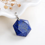 Gemstone Faceted Star-Of-David Hexagon Shape Pendants, PND4132XX