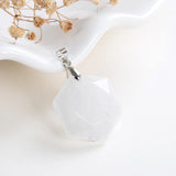 Gemstone Faceted Star-Of-David Hexagon Shape Pendants, PND4132XX