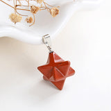 Gemstone Merkaba Star Pendants Or Pendulums, Small Size, PND4134XX
