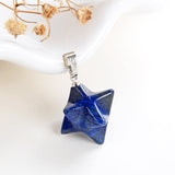 Gemstone Merkaba Star Pendants Or Pendulums, Small Size, PND4134XX