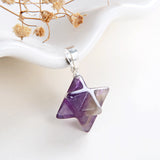 Gemstone Merkaba Star Pendants Or Pendulums, Small Size, PND4134XX