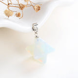 Gemstone Merkaba Star Pendants Or Pendulums, Small Size, PND4134XX