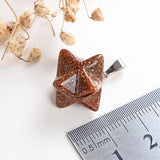 Gemstone Merkaba Star Pendants Or Pendulums, Small Size, PND4134XX