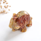 2" Size Crystal Elephant, Gemstone Mammoth Carvings, ENT2001XX