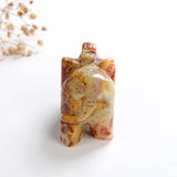 2.5" Size Crystal Elephant, Gemstone Mammoth Carvings, ENT2501XX