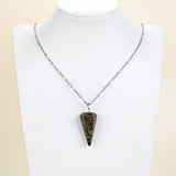 Gemstone Angular Cone Pendants Or Pendulums, Medium Size, PND4124XX