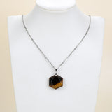 Gemstone Faceted Star-Of-David Hexagon Shape Pendants, PND4132XX