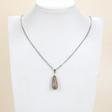 Gemstone Teardrop Round Pendants, Small Size, PND4137XX
