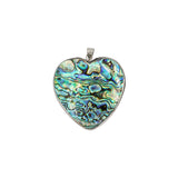 Multi shape abalone pendant with silver color pendants