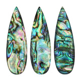 Multi shape abalone pendant with silver color pendants