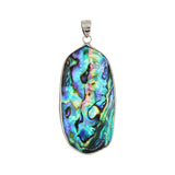 Multi shape abalone pendant with silver color pendants