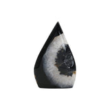 Black agate teardrop piece