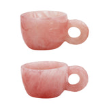 Rose quartz/Amethyst cups