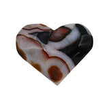 Black agate heart stone