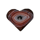 Black agate heart stone