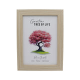 Gemstone Photo Frame with Rose Quartz,/Amethyst/Amber/Tourmaline