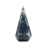 Moss agate Spire for decoration