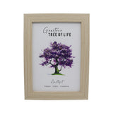 Gemstone Photo Frame with Rose Quartz,/Amethyst/Amber/Tourmaline