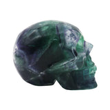 Rainbow Fluorite skull