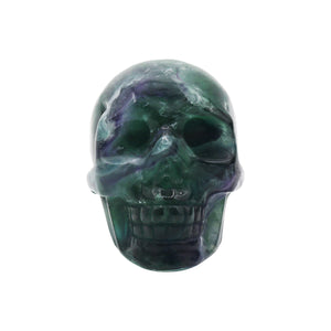 Rainbow Fluorite skull
