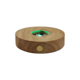 wooden base tray white/yellow / multi-color light table lamp with a USB cable