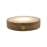 wooden base tray with white plastic on cover with white/yellow / multi-color light table lamp with a USB cable