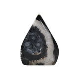 Black agate teardrop piece
