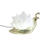 Icicle Quartz snail lamp gold tone color base cold light USD cable lamp