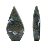 Moss agate teardrop natural stone