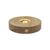 wooden base tray white/yellow / multi-color light table lamp with a USB cable