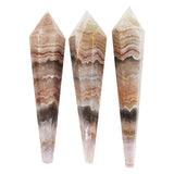 Amethyst and agate wands