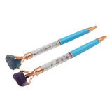 Multi gemstone Pens Tiger eye/Flourite/Citrine/Rose Quartz/Lapis/Black agate/Amethyst/Pyrite